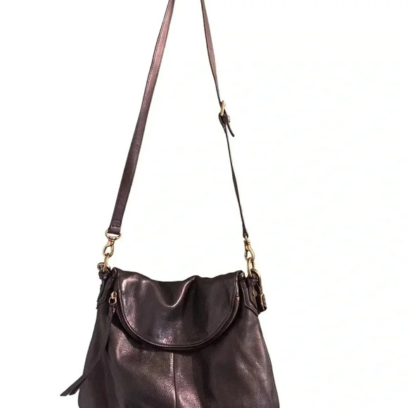 Margot black leather hobo bag. Short and long removable straps - Picture 5 of 7